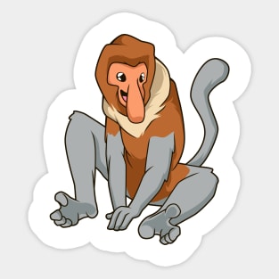 Kawaii Proboscis monkey Sticker